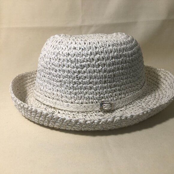 Two Black and White Raffia Hats main image 6